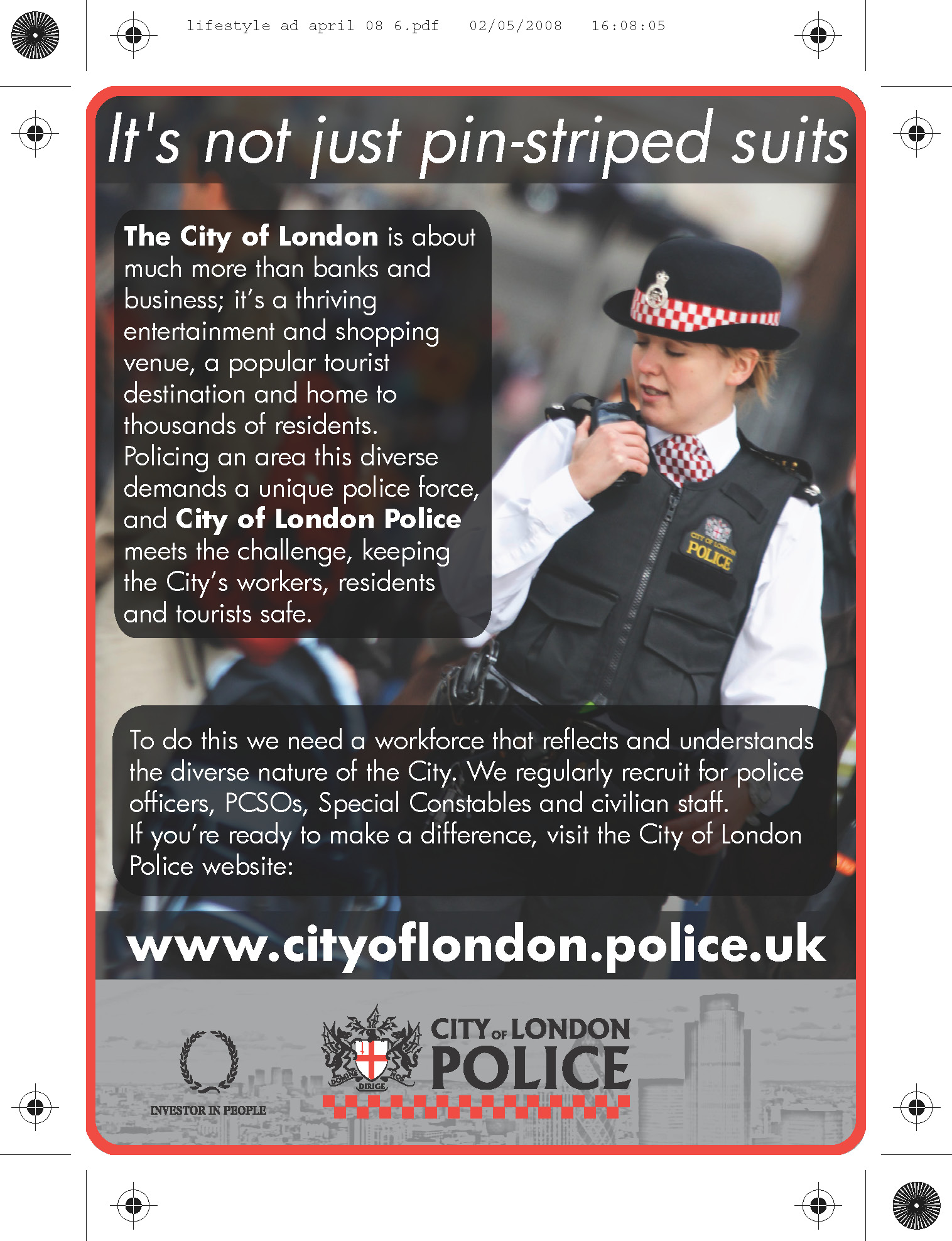 Identità per la Polizia della City di Londra